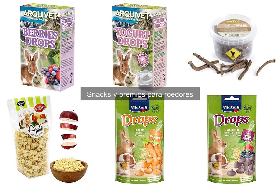 Snacks bajos en calorías para roedores con sobrepeso
