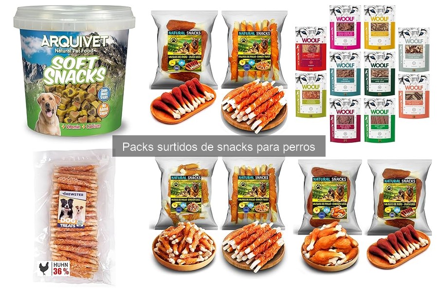 Snacks para perros alérgicos: mejores opciones en packs