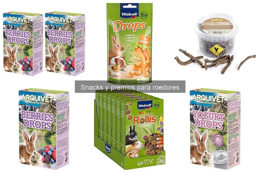 Snacks para roedores: opciones para ratas, hámsters y conejos