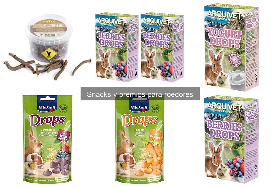 Snacks y premios para roedores: ¿qué son y sus beneficios?