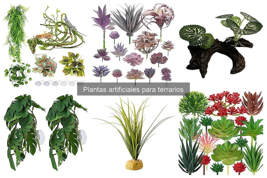 Tipos de plantas artificiales para terrarios: guía completa