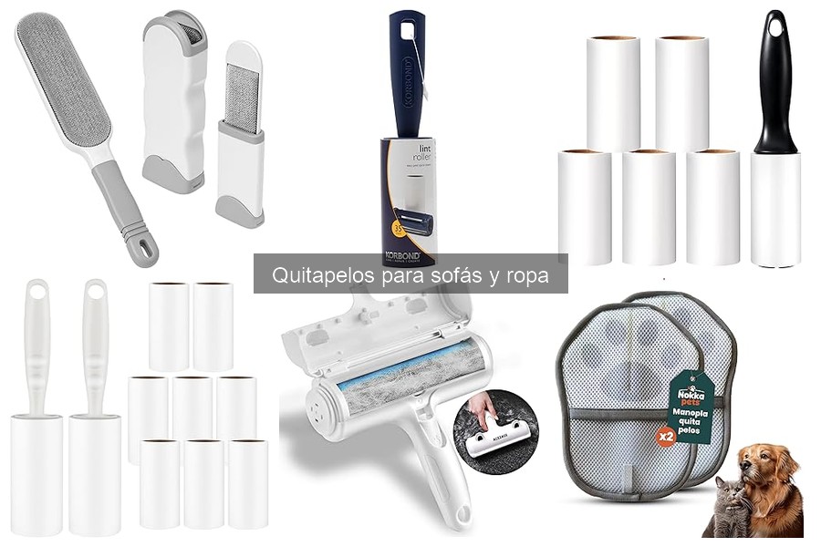 Tipos de quitapelos para sofás y ropa: Guía completa