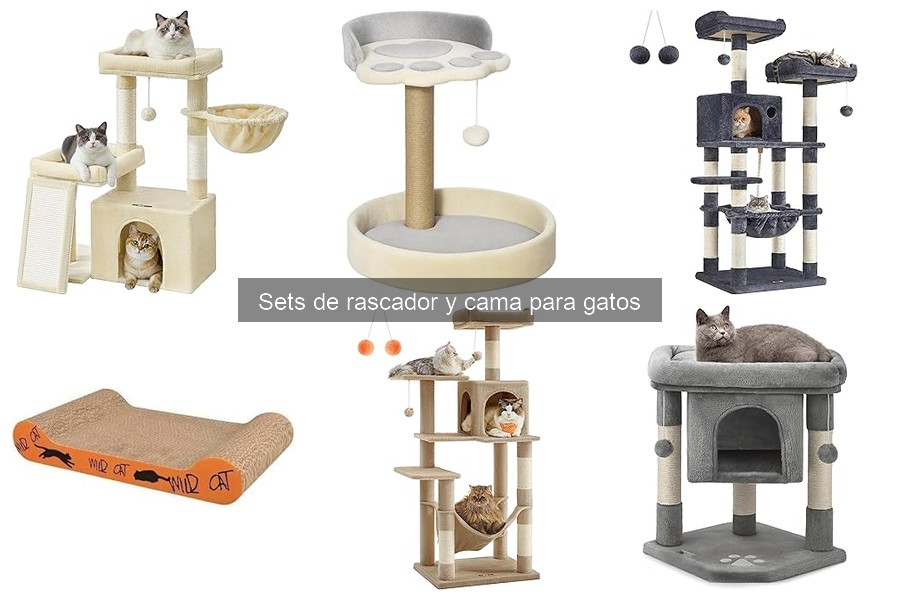 Tipos de rascadores en sets para gatos: guía completa