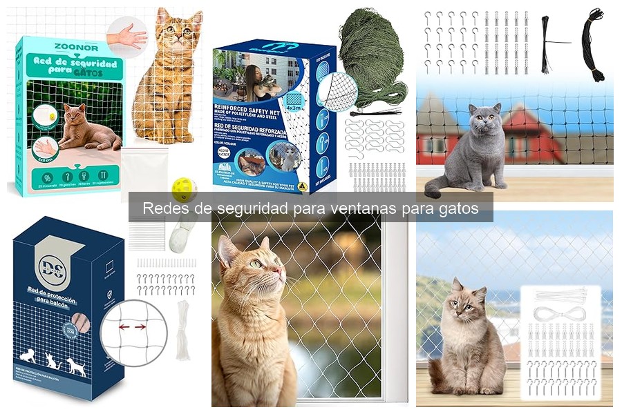Tipos de redes de seguridad para ventanas para gatos
