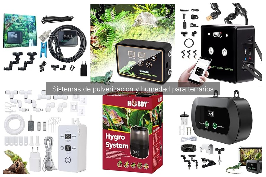 Tipos de sistemas de pulverización para terrarios: Guía completa