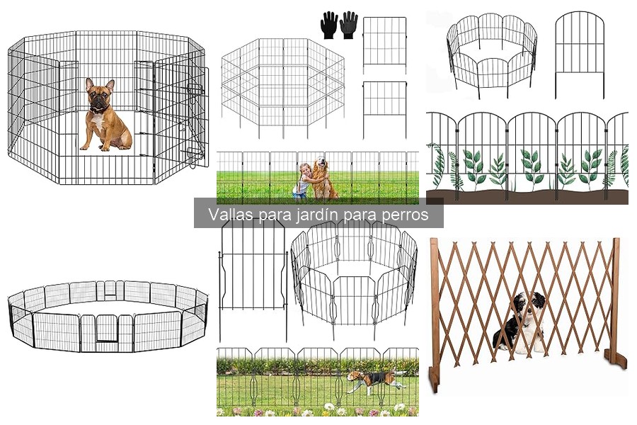 Tipos de vallas para jardín para perros: guía completa