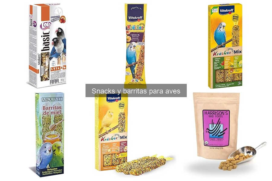 Ventajas y desventajas de los snacks para aves